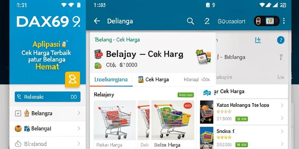 Antarmuka DAX69 yang memudahkan cek harga produk.