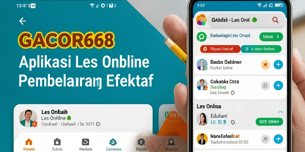 Antarmuka GACOR668 yang ramah pengguna untuk belajar Les Online.