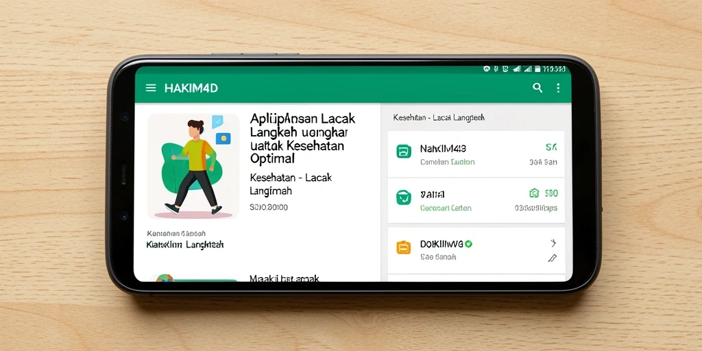 Tampilan utama HAKIM4D dengan fitur Lacak Langkah yang jelas.