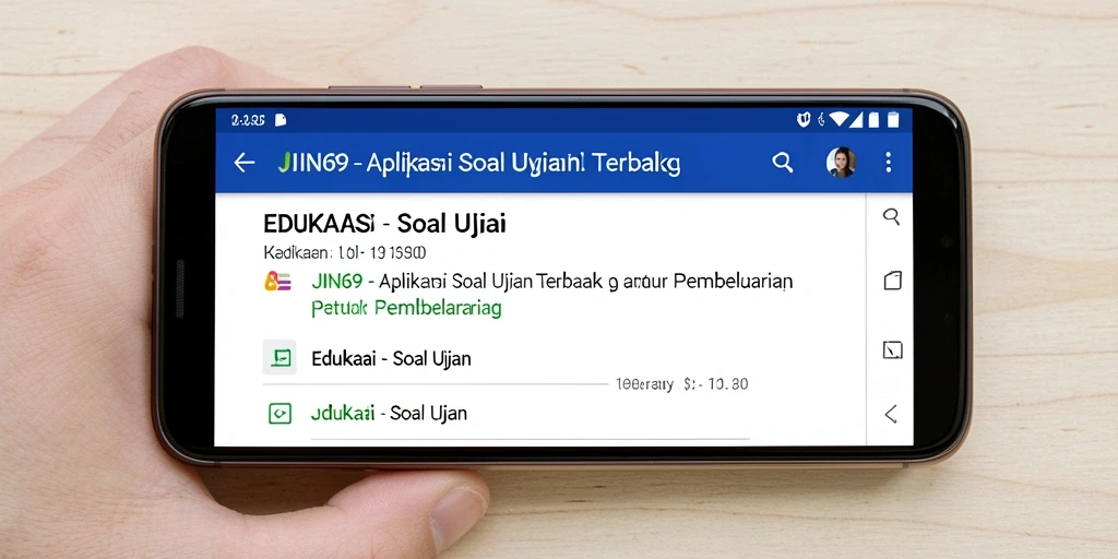 Antarmuka aplikasi JIN69 yang interaktif dan ramah pengguna.