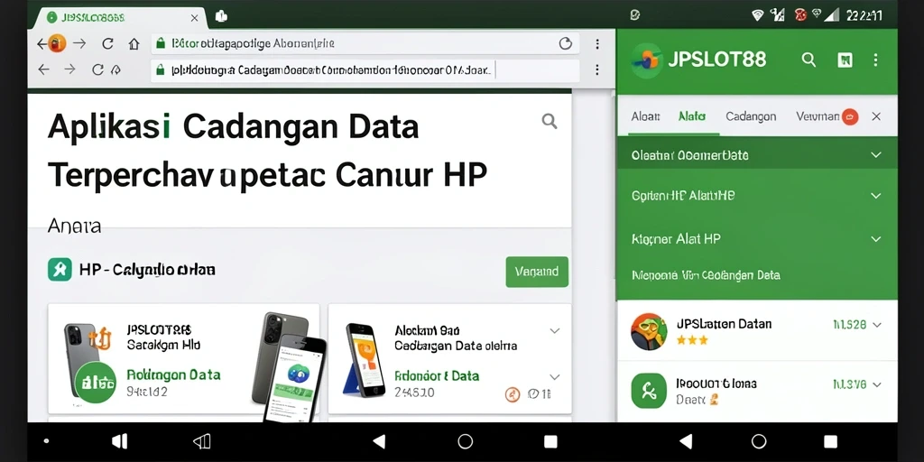 Antarmuka JPSLOT88 yang mudah digunakan untuk cadangan data.