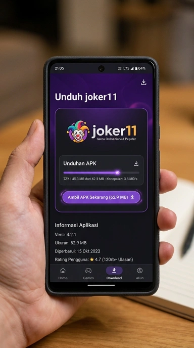 Tampilan halaman APK joker11