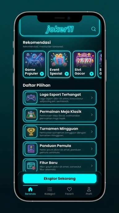 Tampilan katalog aplikasi joker11